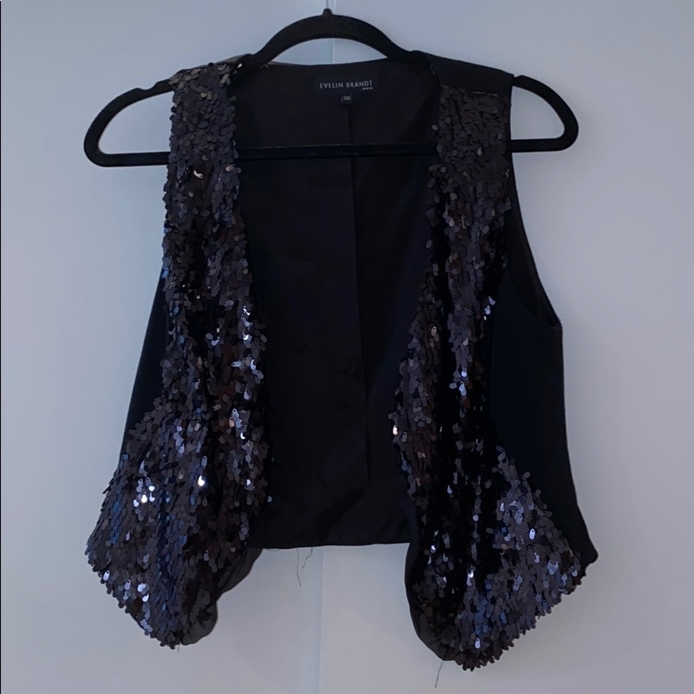 Sequin black Vest